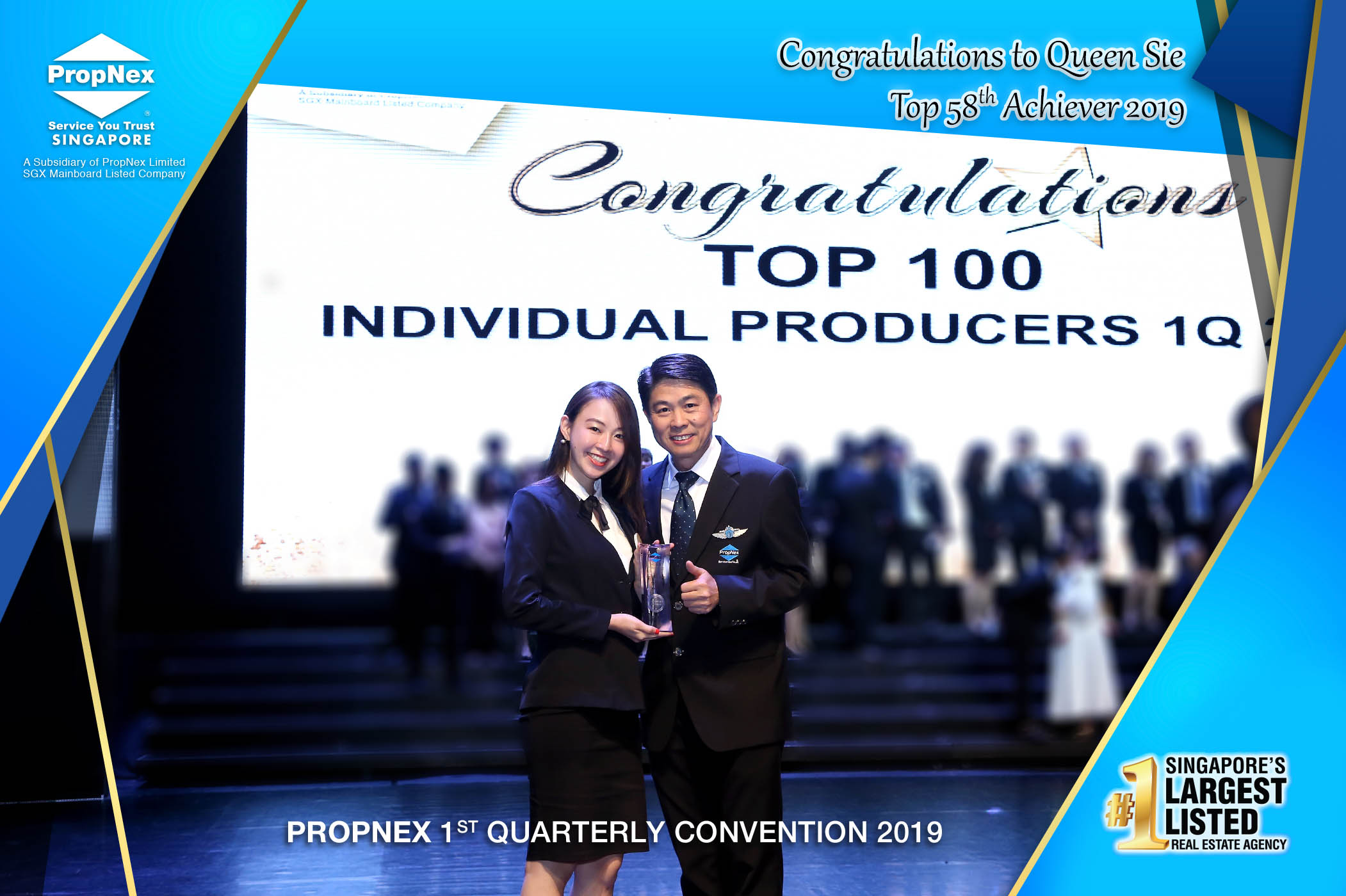 Top 100 producers at Powerful Negotiators PropNex Gala 2017